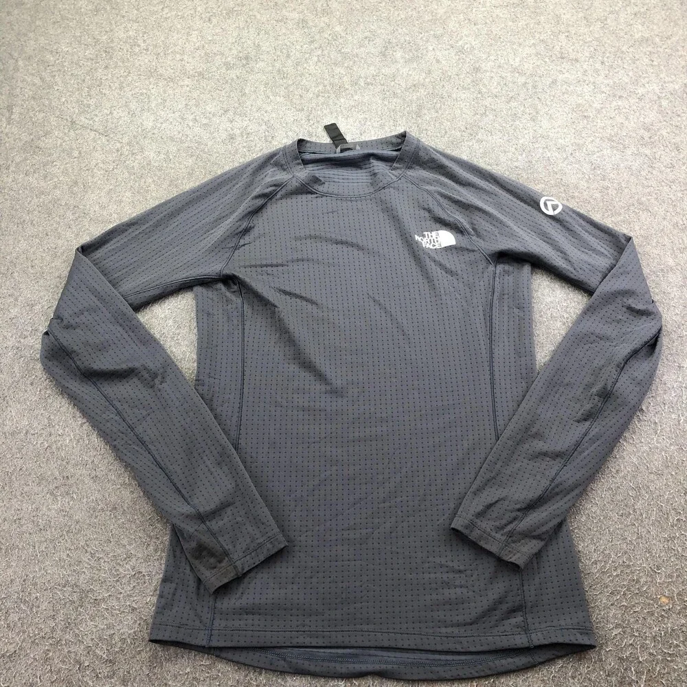 The North Face Shirt Mens Small Gray Long Sleeve Baselayer Top Performance